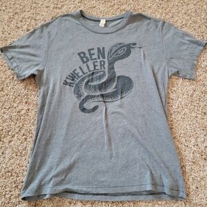 2018 Gray Ben Kweller Snake Concert Shirt! Size Mens Large! Sha Sha
